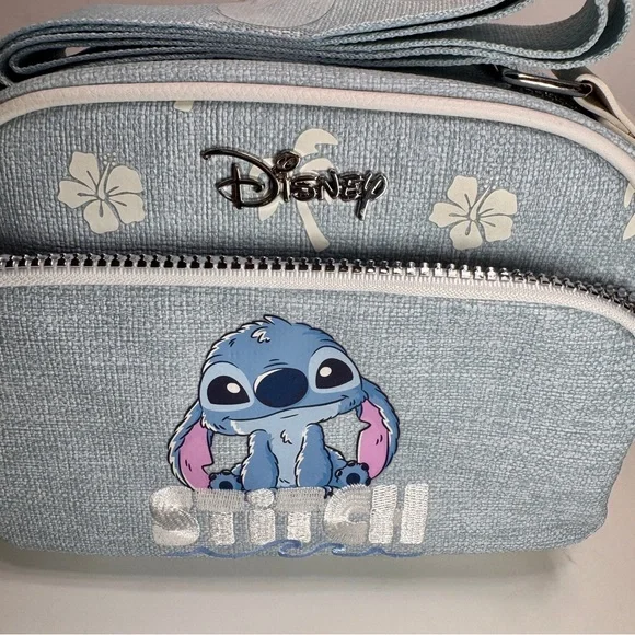 NWT Disney x Primark Stitch Crossbody Bag, or Camera Bag. Hibiscus pattern - Picture 2 of 15